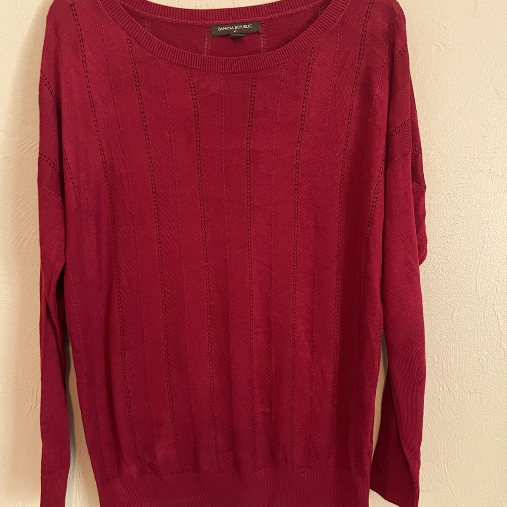 Banana Republic medium burgundy sweater